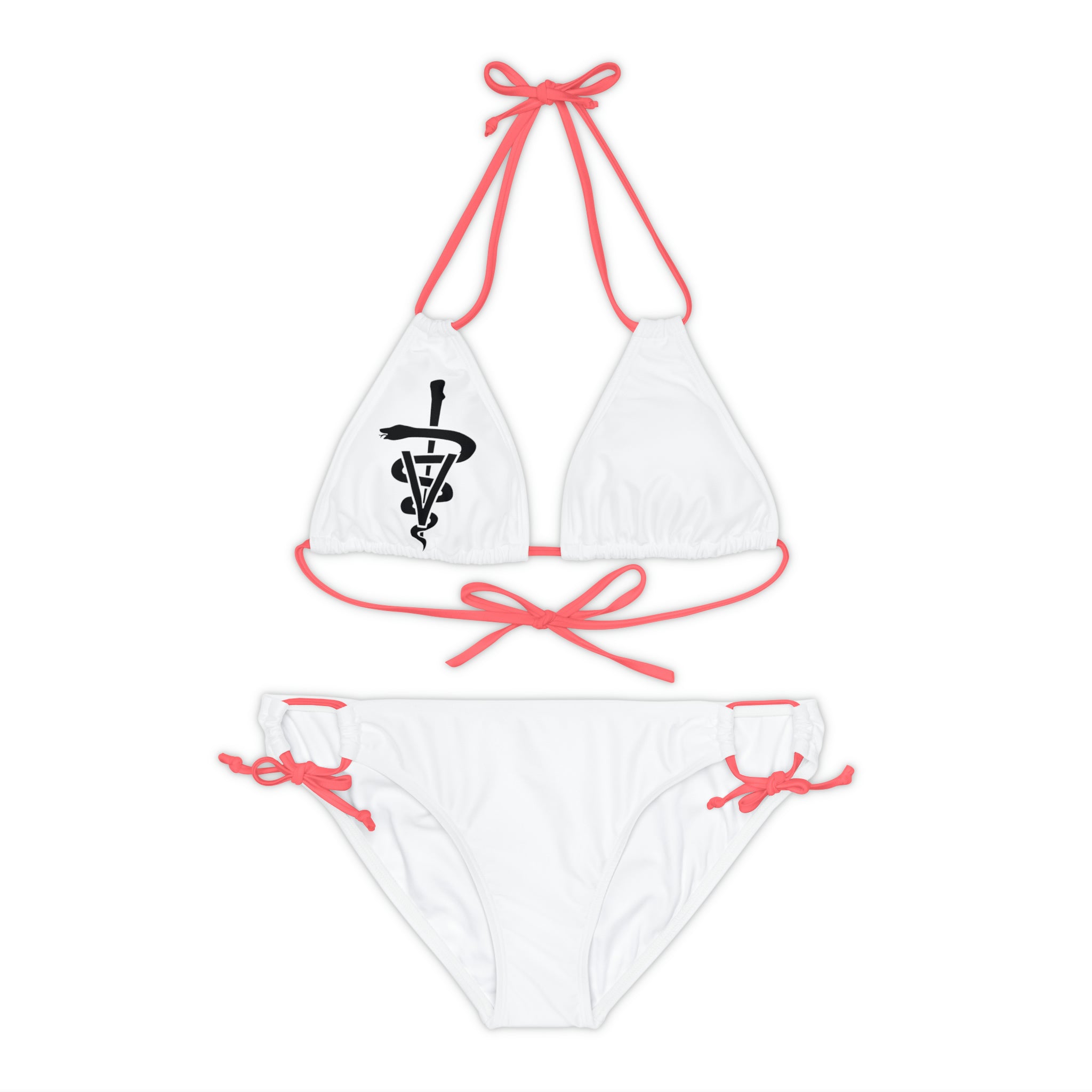 Veterinarian Technician Strappy Bikini Set (AOP)