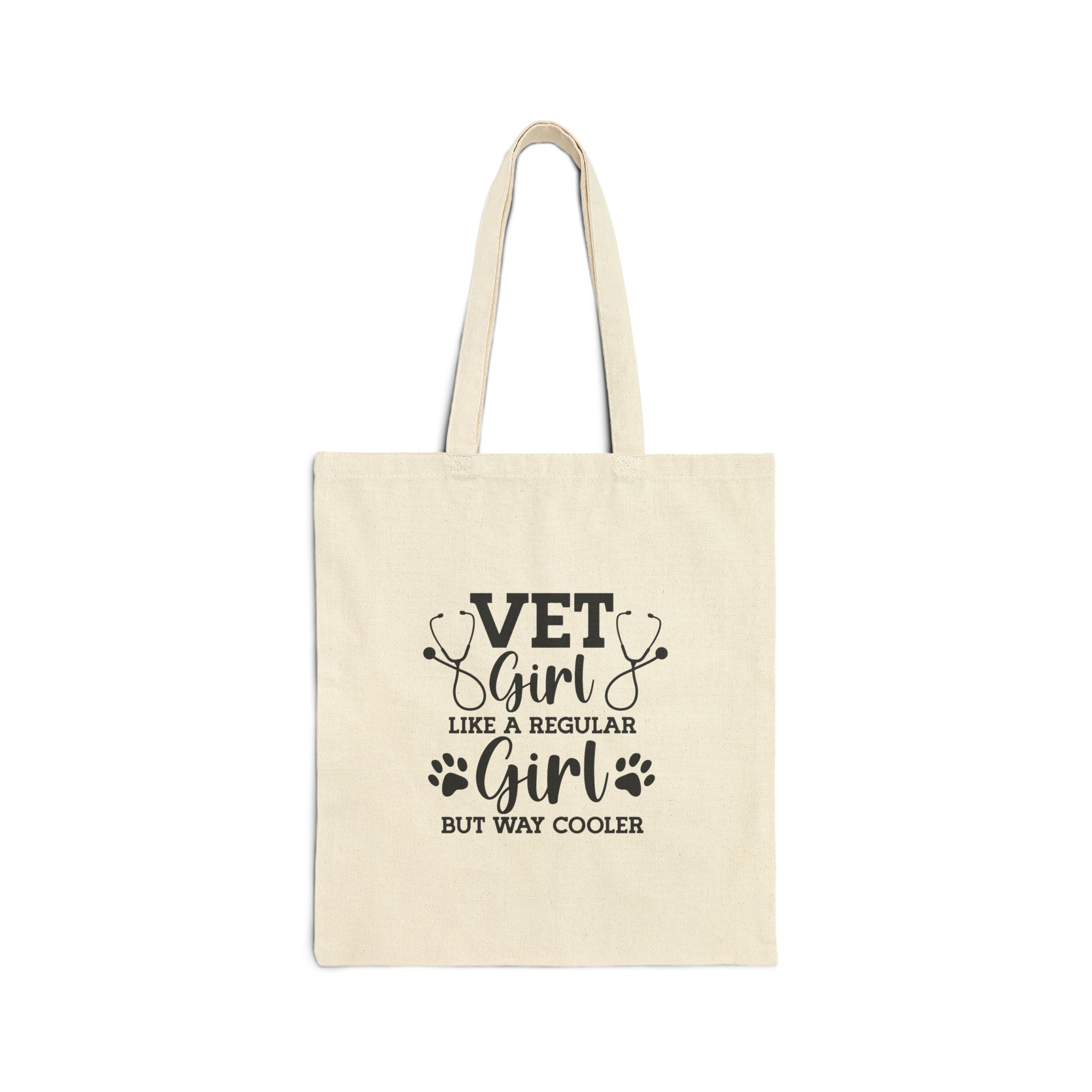 Vet girl but way cooler Cotton Canvas Tote Bag