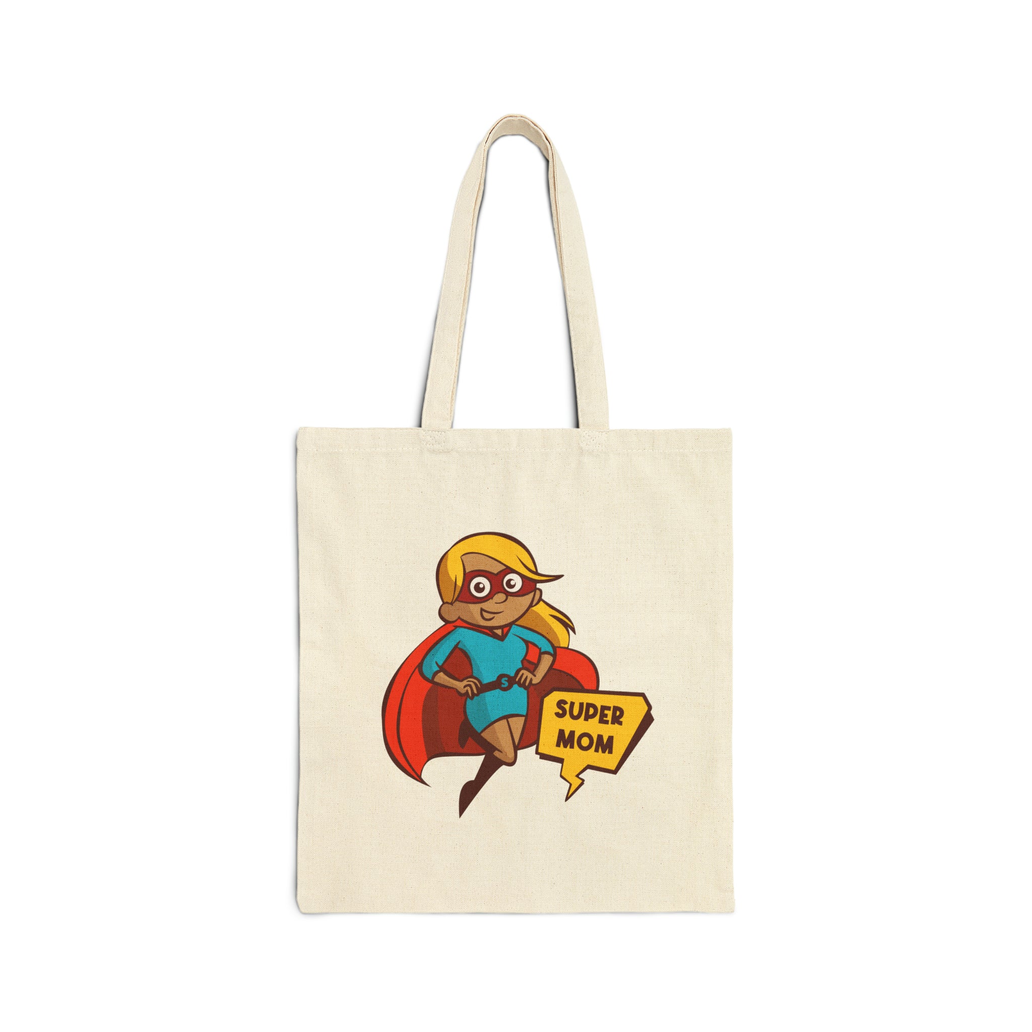 Super Mom Cotton Canvas Tote Bag