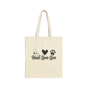 Heal Love live Veterinarian Medicine Cotton Canvas Tote Bag