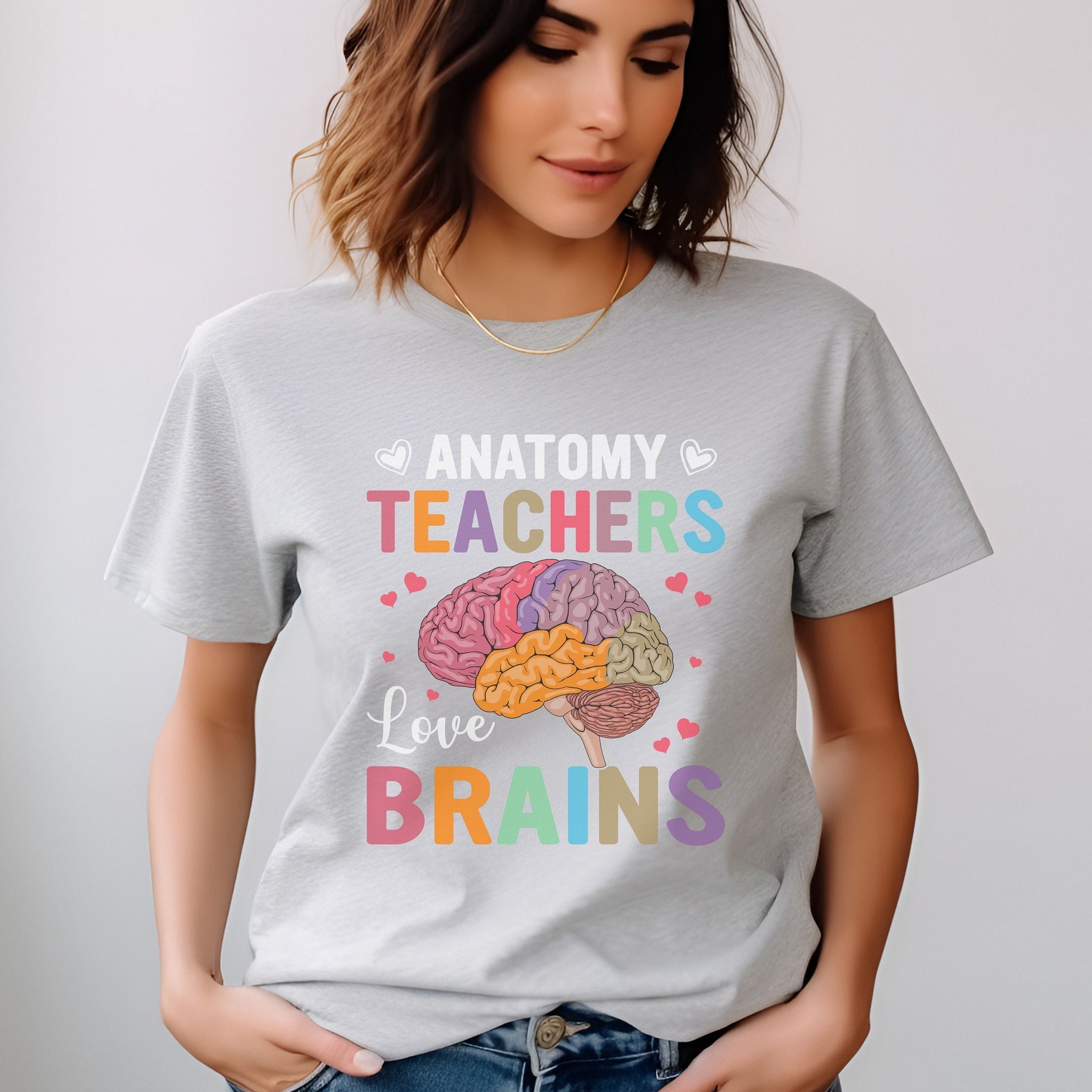 Anatomy  Teachers Love Brains Heavy Cotton Tee