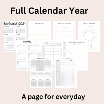 2024 Yearly and Monthly Planner