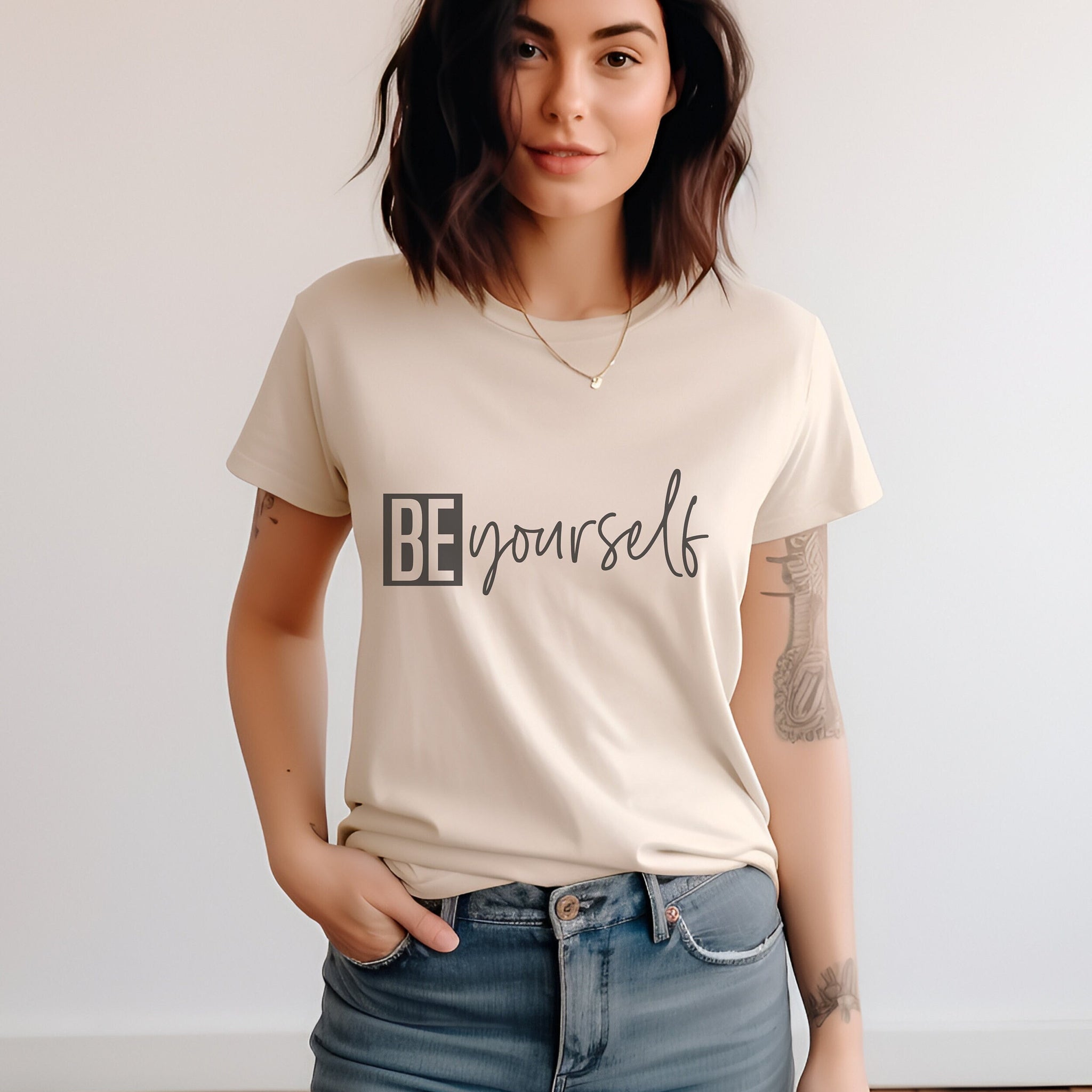 Be yourself Unisex Heavy Cotton Tee/mental health tee/funny t-shirt