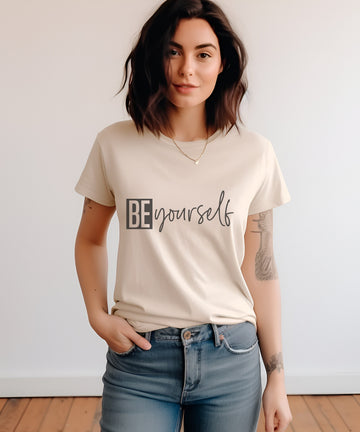 Be yourself Unisex Heavy Cotton Tee/mental health tee/funny t-shirt