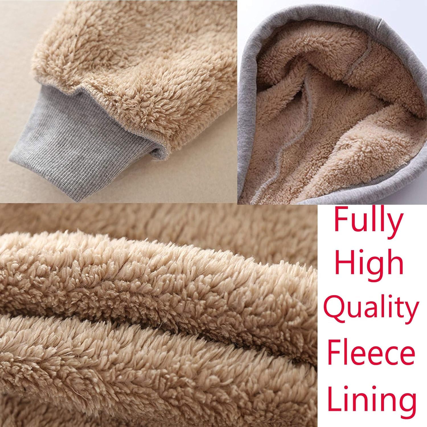 Women'S Full Zip Fleece Hoodie Warm Sherpa Lined Sweatshirt Winter Jackets with Pockets