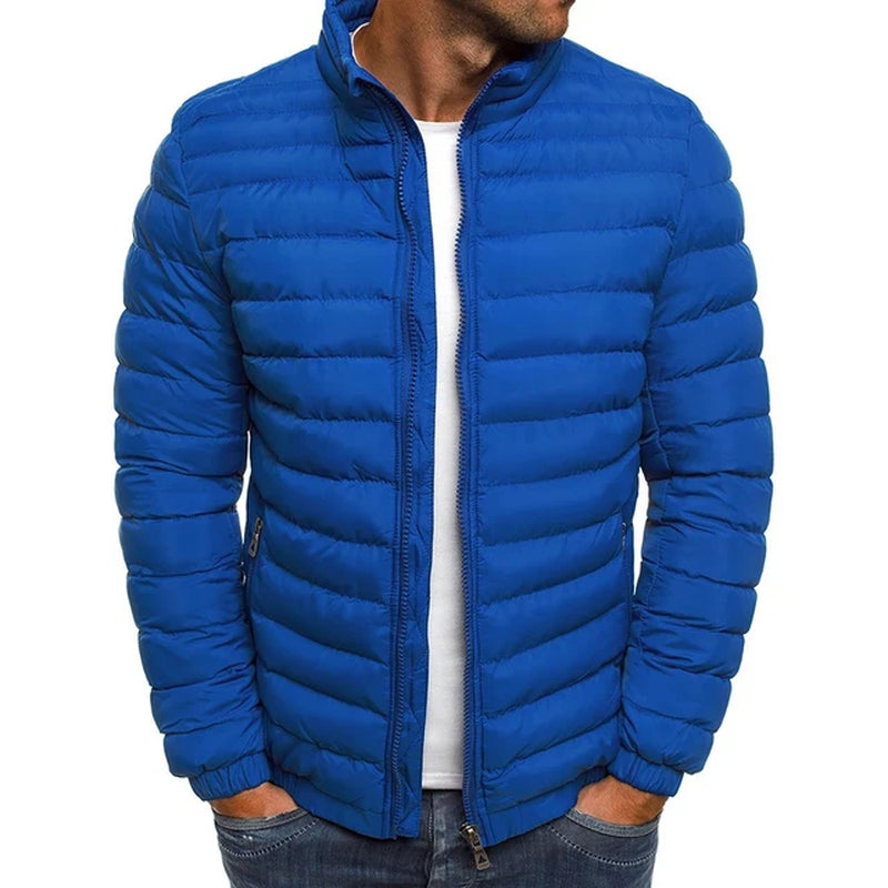 Men Winter Parkas Fashion Solid Hooded Cotton Coat Jacket Casual Warm Clothes Mens Overcoat Streetwear Puffer Jacket plus Size