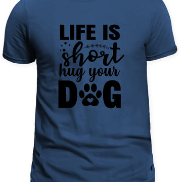 Life is short hug your dog/funny shirt/ fur parent shirt/animal lover shirt/ present for RVT&#39;s or veterinarian assistant/vet clinic present